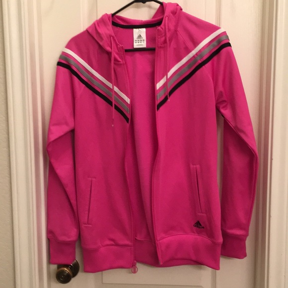 adidas Tops - Adidas Pink track jacket size S